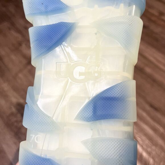 UGG Jella Watercolor Slide Women's size 7 Sky Blue Clear Sandals Shoes Slip Ons - Picture 16 of 16